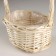 Wicker basket, 20x15x11xh40 cm, white, willow
