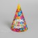 Festive paper cap "Happy Birthday", stars