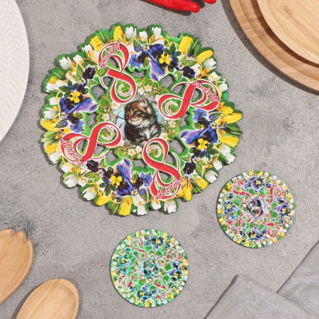 Set No. 1 Standing for hot and 2 cup holder, D-20.5 cm
