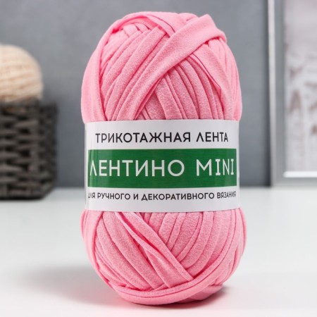 Knitted yarn 100% cotton "Lentino mini" 100 g 40 m color 80 pink