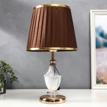HELP lamp 16141/1 E27 40W white-gold 25x25x44 cm Risalux