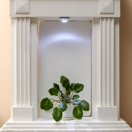 Night Pushlite "Square" 4XLED, 3AAA white 6.5x6.5x2.5 cm Risalux-7