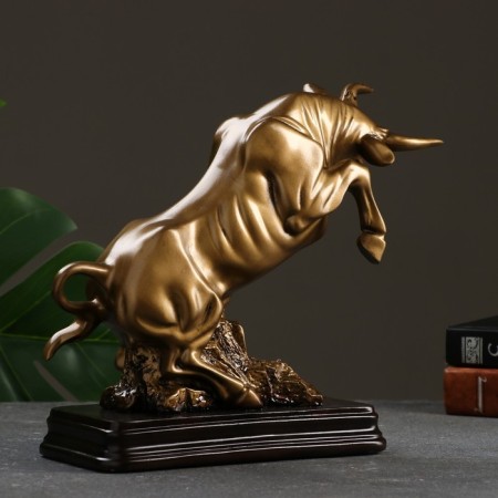 Figure "Bull" gold, 25x10.5x22.5cm-2