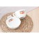 Ceramic set for tea drinking gulls, a mug of 150 ml, a bowl of 10x3 cm, white color