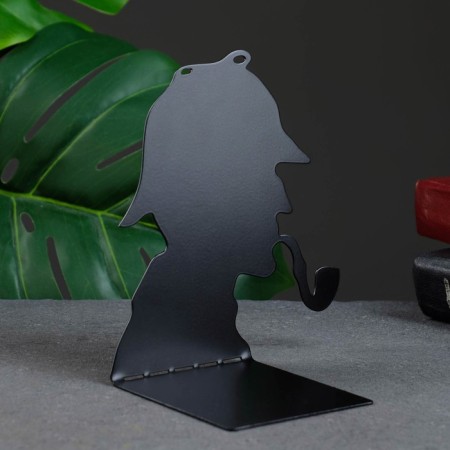 Holder-stand for books "Detective" set 2pcs, 15x10x10cm, black-2