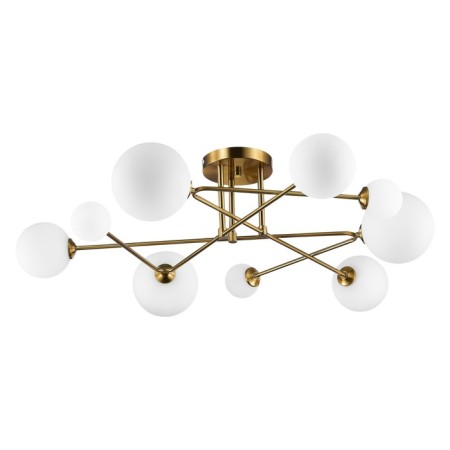 Ceiling EVOLUCE lamp. Sle2211-302-09. Fantini. 9x5 W, G9, 4000K, 100x100x25 cm, brass color-3