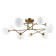 Ceiling EVOLUCE lamp. Sle2211-302-09. Fantini. 9x5 W, G9, 4000K, 100x100x25 cm, brass color