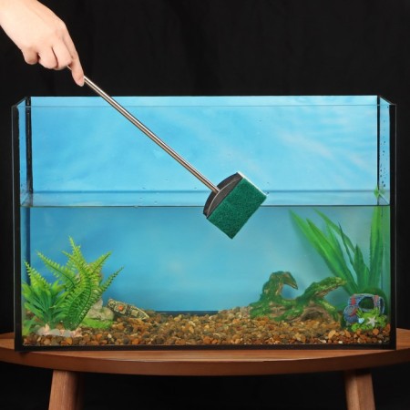 Scraper "Piggon" with a stainless handle, length 50 cm, brush 6 x 8 cm-1