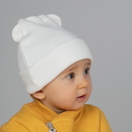 Kinderlitto Piccolino Kinderlitto kit, 2 items: hat, snood, age 0-3 months, color sugar-3
