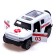 Metal ambulance, 1:48, inertia, doors open, white color