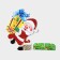 Decorative decoration (stand) "Santa Claus with a gift" 9x14.5 cm