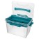 Universal Grand Box, the color is blue, with locks and an organizer insert, 6.65 liters.