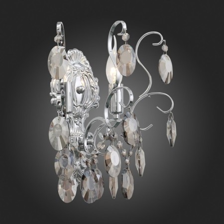Sconces st. SL846.101.02. OoreCchini. 2x40 watts, E14, 25.5x38 cm, dark chromium color-4