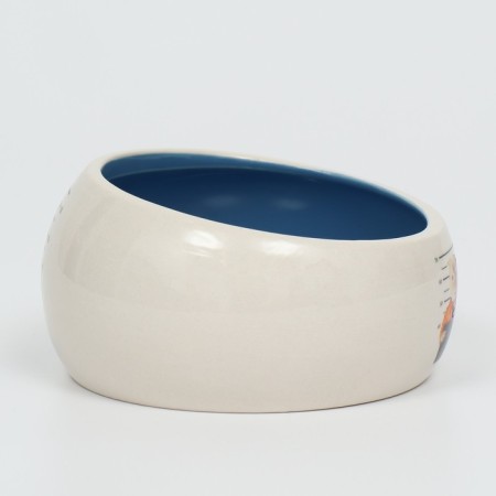 Ceramic bowl with a beveled edge "Tasty" 200ml, 10.5 x 5.6 cm, blue-1