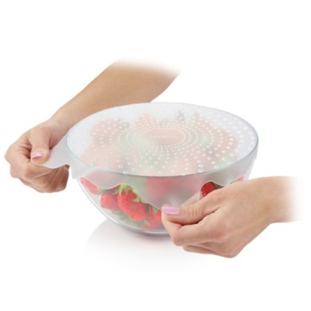Silicone caps 4food elastic for Ø 17 and 23 cm, 2 pcs-3