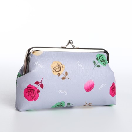 Cosmetic bag on the farmar, gray color