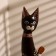 Figure tree "Cat tail pipe in a collar" 60 cm