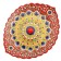 Largan Rishtan ceramics "Flowers", 31 cm, red, corrugated