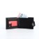 Men's purse on a magnet, a department for cards, coins, black color