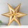 Figure "Star in the Star" Big Gold, 69.5x60.3 cm