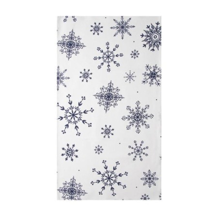 Towel "Dolyana" Blue Snowflakes 40x70 cm, 100% cotton, 164 g/m2-1