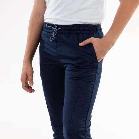 Sports pants for ISee boys, height 146-152 cm, dark blue color-6