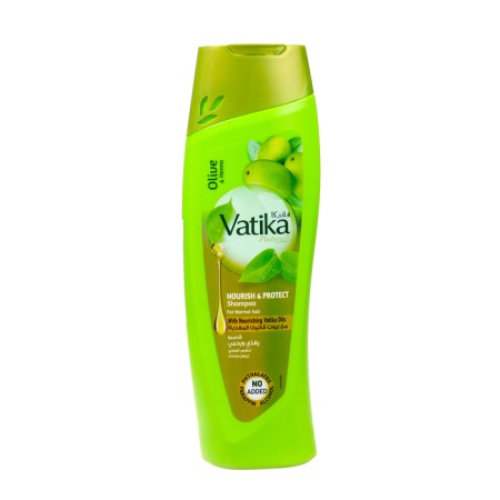 Hair shampoo Dabur Vatika Naturals Nourish & Protect, power and protection, 200 ml