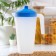 Set for drinks is plastic, 4 items, jug 2 l, 3 cups 500 ml, 20 × 12 × 26 cm, blue color