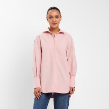 Women's shirt Minaku: Casual Collection Pink color, pr 48