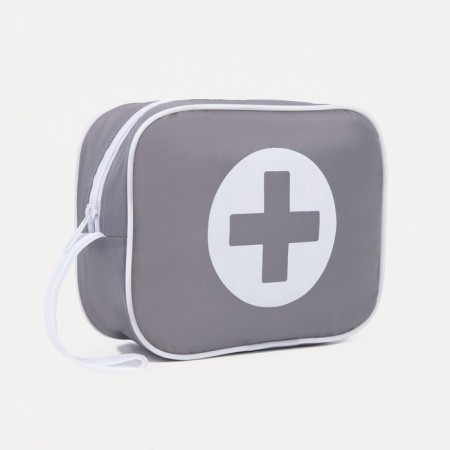 Lightning cosmetic bag, gray color