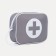 Lightning cosmetic bag, gray color