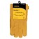 Genuine leather gloves, reinforced, yellow, Truper