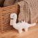 Soft toy "dinosaur" with stripes on the back, 17 cm