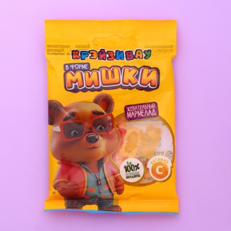 Chewing marmalade "Craisivau" in the form of a bear, with vitamin C, 25 g-1