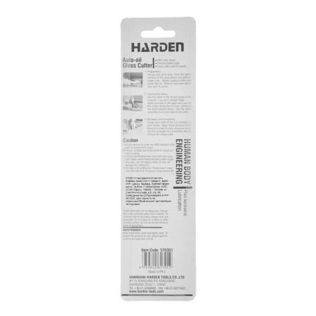 Harden glass cutter 570351, oil, 1-roller, with a plastic handle-2