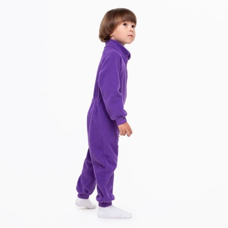 The overalls collar-hard, the color is purple, height 98-104 cm-3