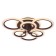 LED ceiling LED with Ambrella Light, Original, Fa528, 9XLED, 112 W, 8400LUM, 3000-6400K, Coffee color