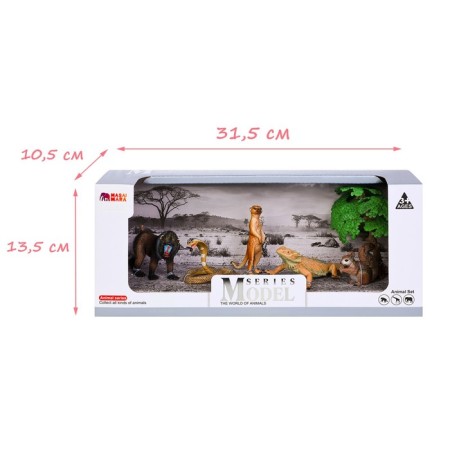 Set of figures "World of Wild Animals", 6 figures-7