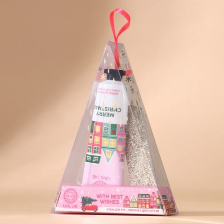 Gift set Ural Lab with Best Wishes: hand cream 30 ml and nail file, New Year-6