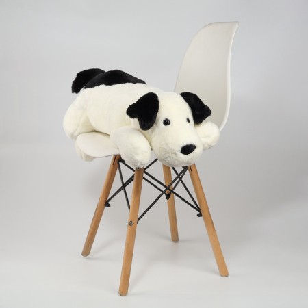 Soft toy "Dog", 75 cm, black and white color