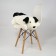Soft toy "Dog", 75 cm, black and white color