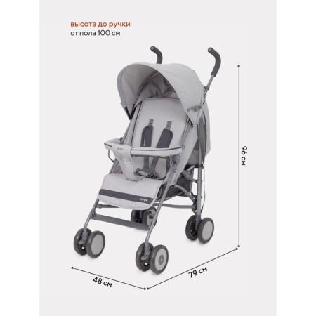 Stroller walking children's Rant Basic "Tango" RA352, folds on a cane, color Silver Grey-1