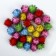Pompons for creativity, brilliant, 5 colors, 25 mm, (set 30 pcs)