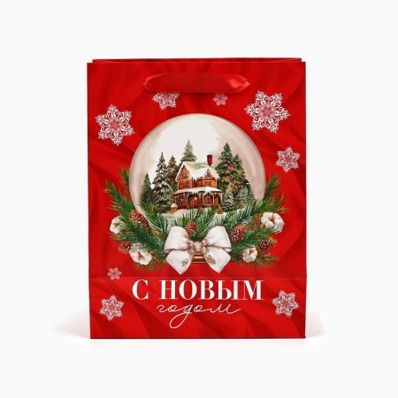 Laminated horizontal package "New Year's ball", MS 18 x 23 x 10 cm, New Year-3