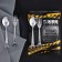 A set of cutlery: a spoon and a fork “only for a man. February 23 "