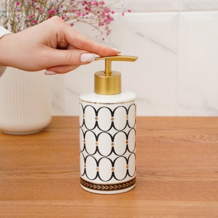 A set of accessories for the Jackie bathroom, 4 items (soap dish, soap dispenser, 2 glasses), white color-4