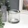 Glass of Glass for 1 candle "glass" transparent 8x9.3x9.3 cm