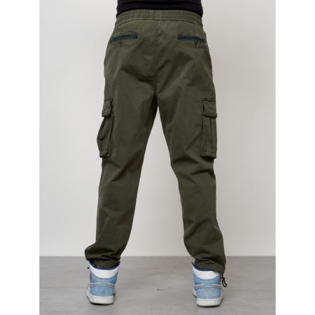 Cargo jeans men, size 44, khaki color-7