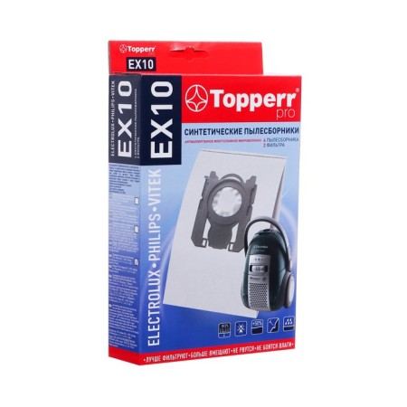 Topperr vacuumboard synthetic for the vacuum cleaner Electrolux, Philips, Vitek (EX10) 4 pcs