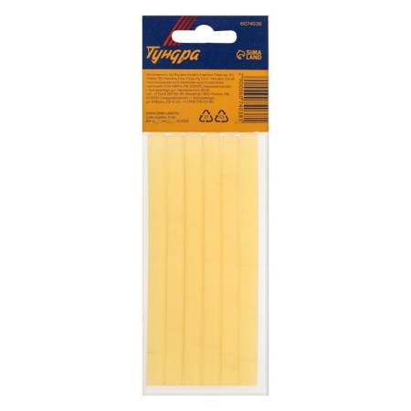 Glue rods tundra, 7 x 100 mm, yellow, 6 pcs.-6